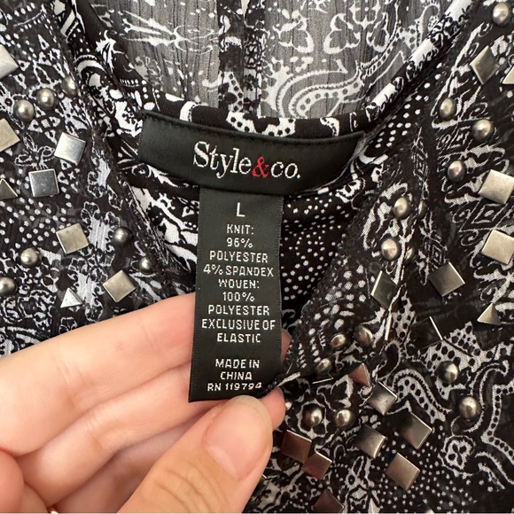 Style & Co Jumpsuit Size L like New - Picture 5 of 7